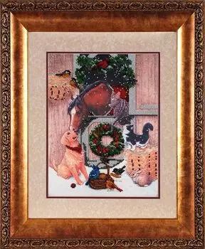 ВН1106 Набор для вышивания Alisena 'Новогодняя' 25*33 см