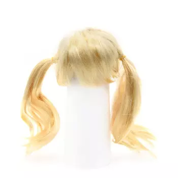 Волосы для кукол QS-15, диаметр 10-11см (блонд)