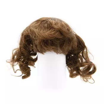 Волосы для кукол QS-8, диаметр 11-12см (каштановые)