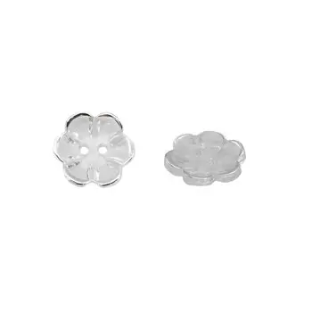 ВТ806 Пуговица 15 мм (серебро)