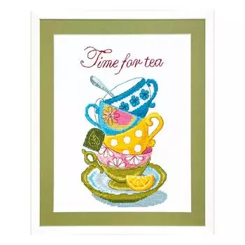 ВТ-005 Набор для вышивания 'Чарівна Мить' Crystal Art 'Time for tea', 20*26 см