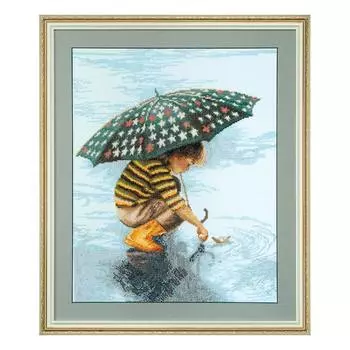 ВТ-014 Набор для вышивания 'Чарівна Мить' Crystal Art 'Первая гроза', 31,5*39 см