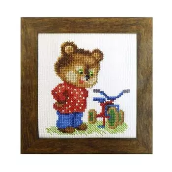 ВТ-017 Набор для вышивания 'Чарівна Мить' Crystal Art 'Подарок для мишки', 10*11 см
