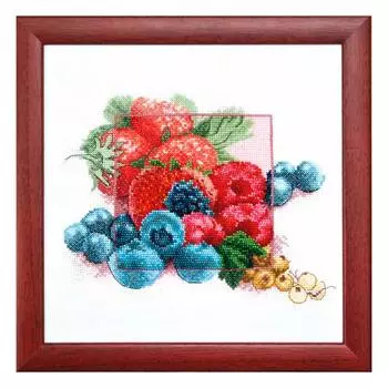 ВТ-1003 Набор для вышивания 'Чарівна Мить' Crystal Art 'Черника', 23*23 см