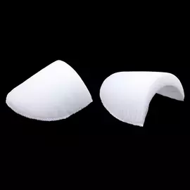 ВТ-20 Плечевые накладки обшитые втачные из твердого поролона 20*120*175мм (белый)