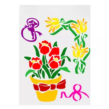 ВТ-41 Трафарет А5 'С 8 марта'