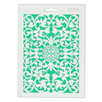 ВТ-88 Трафарет А5 'Цветущий орнамент'