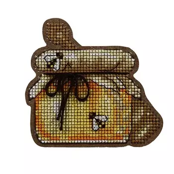 ВВ-143 Набор для вышивания оригинального магнита 'Мёд' 7,6*7,2см