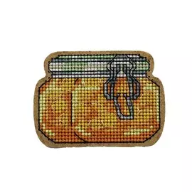 ВВ-58 Набор для вышивания броши 'Персиковое варенье'6,8*5,0см