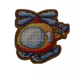 ВВ-71 Набор для вышивания оригинальной игрушки 'Вертолет' 6,7*6,2см