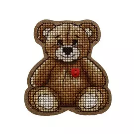 ВВ-76 Набор для вышивания броши 'Мишка' 5,9*6,6см