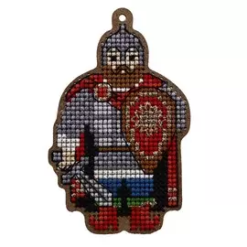 ВВ-92 Набор для вышивания броши 'Богатырь' 5,3*8,3см