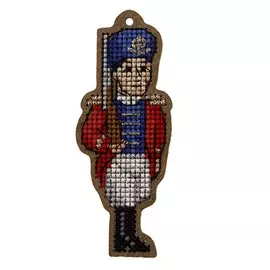 ВВ-94 Набор для вышивания броши 'Солдатик' 3,8*8,7см