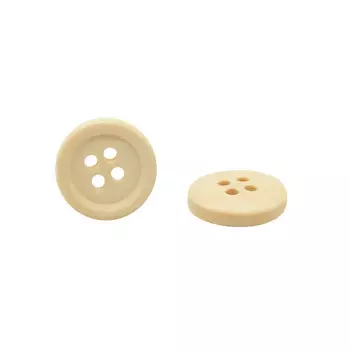 W01 Пуговица 24L (15мм) 4пр. (Beige (бежевый))