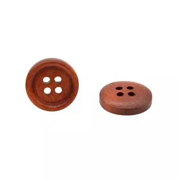 W01 Пуговица 32L (20мм) 4пр. (Brown1 (коричневый1))