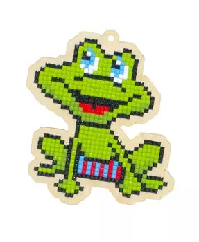 W0255 'Лягушонок на пляже' 93*104мм Гранни