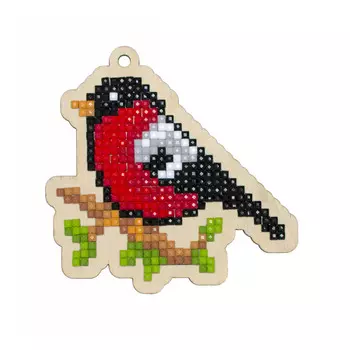 W0311 Подвеска 'Снегирь' 8*8см Гранни