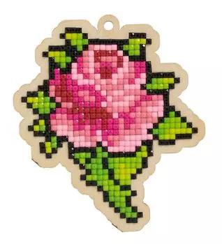 W0327 Подвеска 'Бутон розы' 86*98 мм Гранни