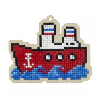 W0415 Подвеска 'Пароход' 84*104мм Гранни
