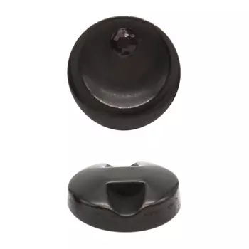 W822 Пуговица 10мм на ножке (черный/черн. страз)