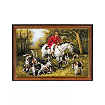 X-1156 Набор для вышивания Expressions 'На охоте', 40,5х26,5 см