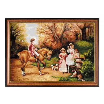 X-1157 Набор для вышивания Expressions 'Встреча', 42х28 см