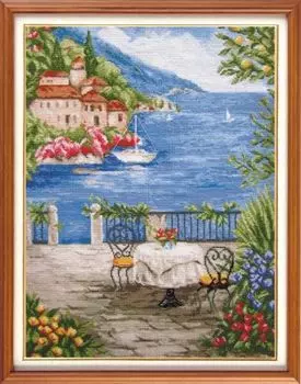 X-330 Набор для вышивания Expressions 'Вид с террасы', 42x31 см