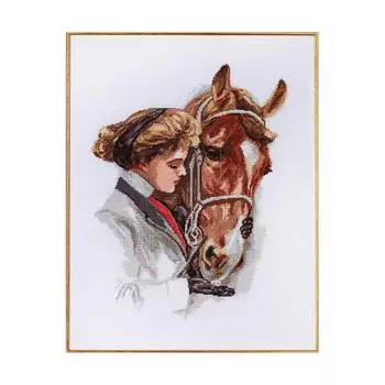 X-807 Набор для вышивания 'Гобелен Классик' 'Всадница', 31х40 см
