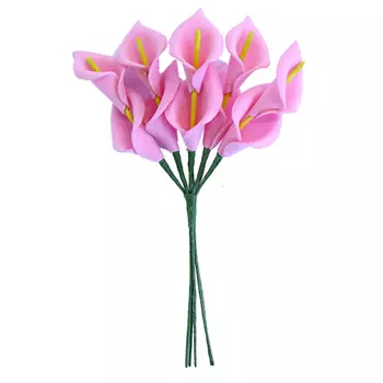 XD14-020 Декоративный букетик 'Калла', розовый 13*9cм Астра