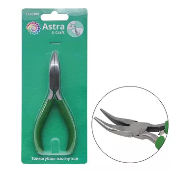 XPL010 Тонкогубцы изогнутые 12,5см, Astra&amp;Craft