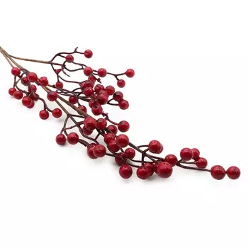 XY19-013 Ветка с ягодами красными, 74см