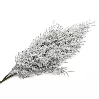 XY19-414 Ветка туи, заснеженная, 52см