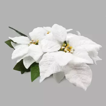 XY19-628 Цветы пуансеттии, 50см (B Белый)