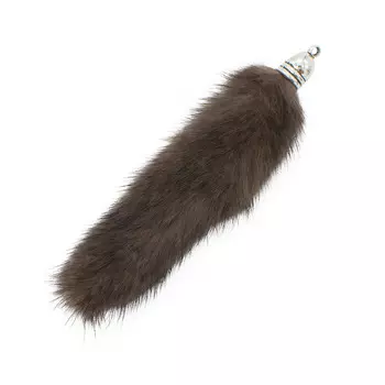 yk-01090 Набор для творчества Подвеска кисточка L из натуральной норки с петелькой, 10 см