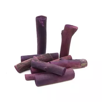 YW085 Поленья миниатюрные без коры, длина 7-14 см, 250гр (фиолетовый)