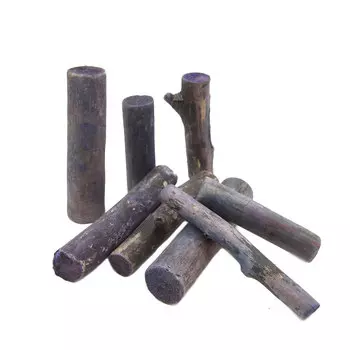 YW085 Поленья миниатюрные без коры, длина 7-14 см, 250гр (синий)