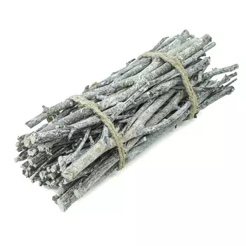 YW229 Хворост декоративный натуральный (береза), 20см (белый)