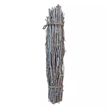 YW230 Хворост декоративный натуральный (орешник), 40см (белый)