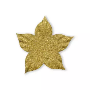 YX15-120 Бумажные лепестки с блестками 'Колокольчик', d 5 см, упак./8 шт., Astra&amp;Craft (золотой)