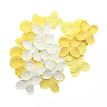 YX15-128 Бумажные лепестки, d 4,5 см/3,5 см/2,5 см, упак./25 шт., Astra&amp;Craft (желтый)