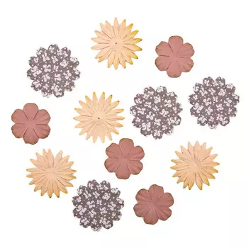 YX15-22 Бумажные лепестки, d 6 см/6 см/4,5 см, упак./12 шт., Astra&amp;Craft (микс)