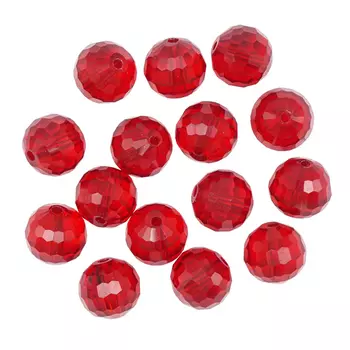 Z-490 Бусины стеклянные, 10 мм, упак./16 шт., Astra&amp;Craft (807 бордовый)