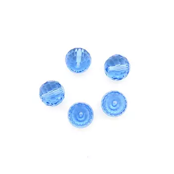 Z-490 Бусины стеклянные, 15 мм, упак./5 шт., 'Астра' (4)