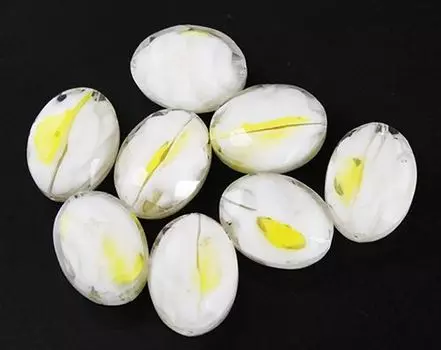 Z-651 Бусины стеклянные, 13*10*4 мм, упак./8 шт., 'Астра' (1)