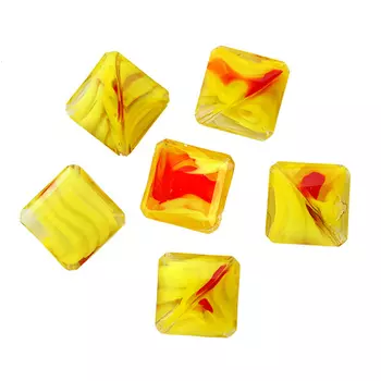 Z-672 Бусины стеклянные, 13*6 мм, упак./8 шт., 'Астра' (7)