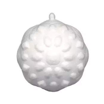 Заготовка для декорирования из пенопласта 'Бриллиантовый шар', d 9см, h 10см, 1 шт/упак, Астра