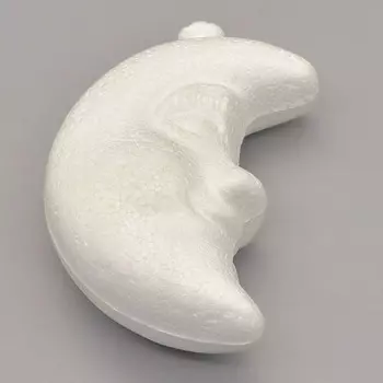 Заготовка для декорирования из пенопласта 'Луна (подвеска)', h 9*6см