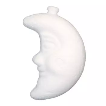 Заготовка для декорирования из пенопласта 'Луна (подвеска)', h 9*6см, 2 шт/упак, Астра