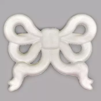 Заготовка для декорирования из пенопласта 'Плоский бант (подвеска)', h 8*10*1см