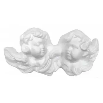 Заготовка для декорирования из пенопласта 'Розетка - Два ангела'